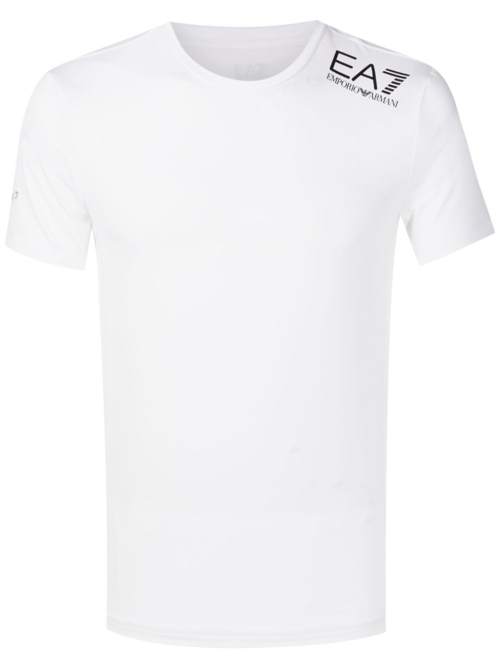 EA7 Men's White T-Shirt with Logo Print image 0