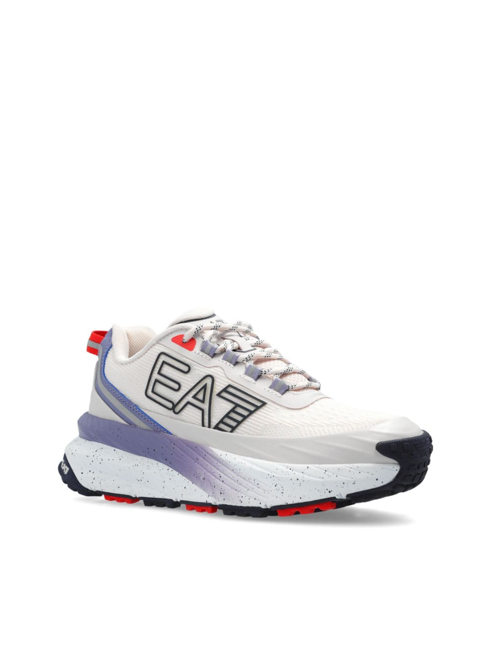 EA7 Panelled Mesh Sneakers - White image 4