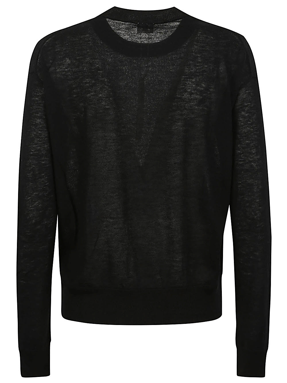 CT PLAGE Black Ribbed Flared Sweater image 1