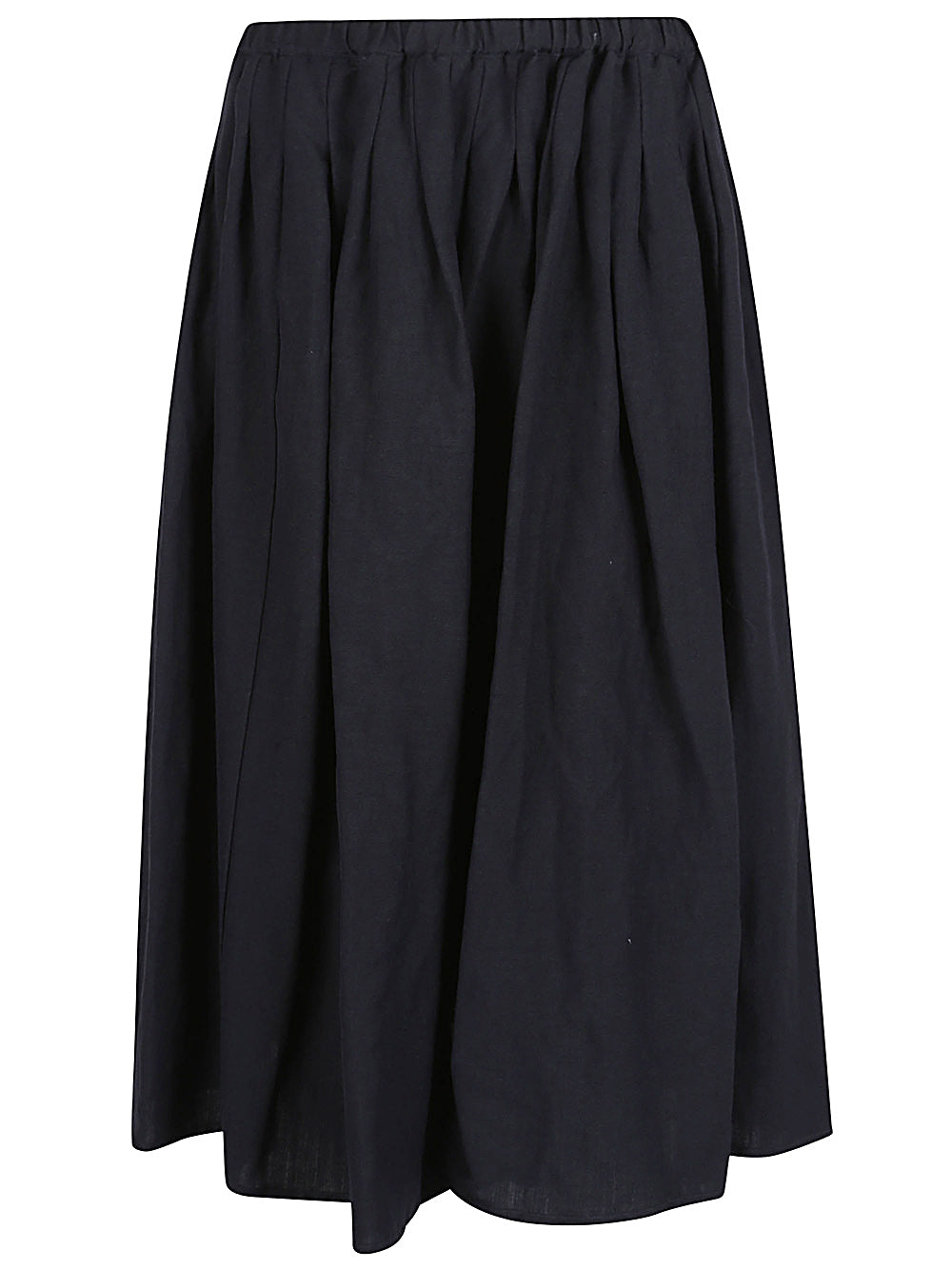 Blue Midi Skirt with Drawstring Waist image 0