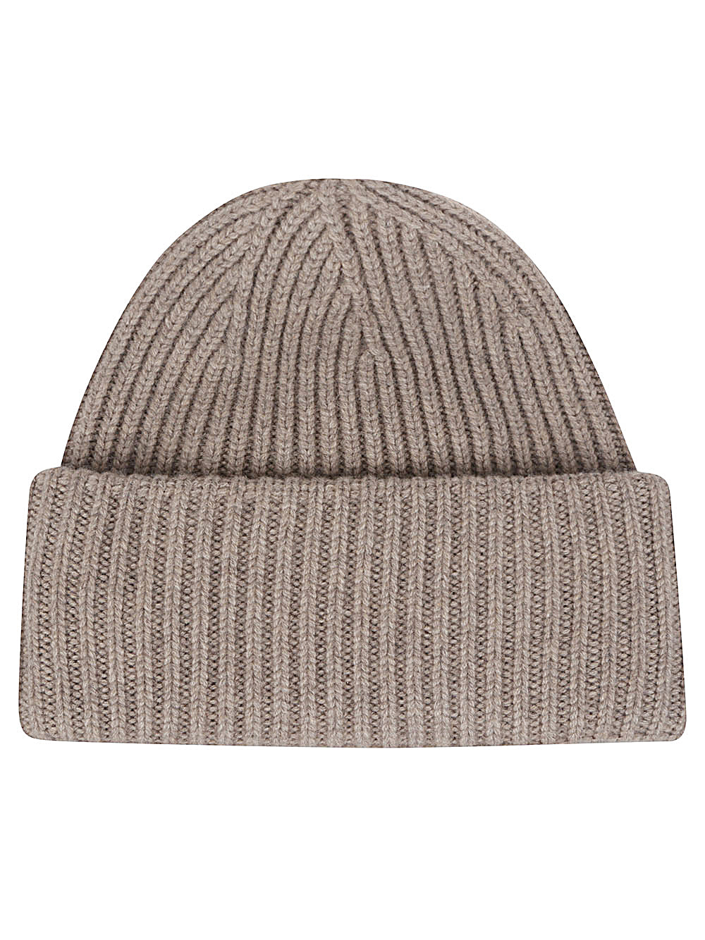 Soft Goat Light Grey Ribbed Beanie Hat image 0