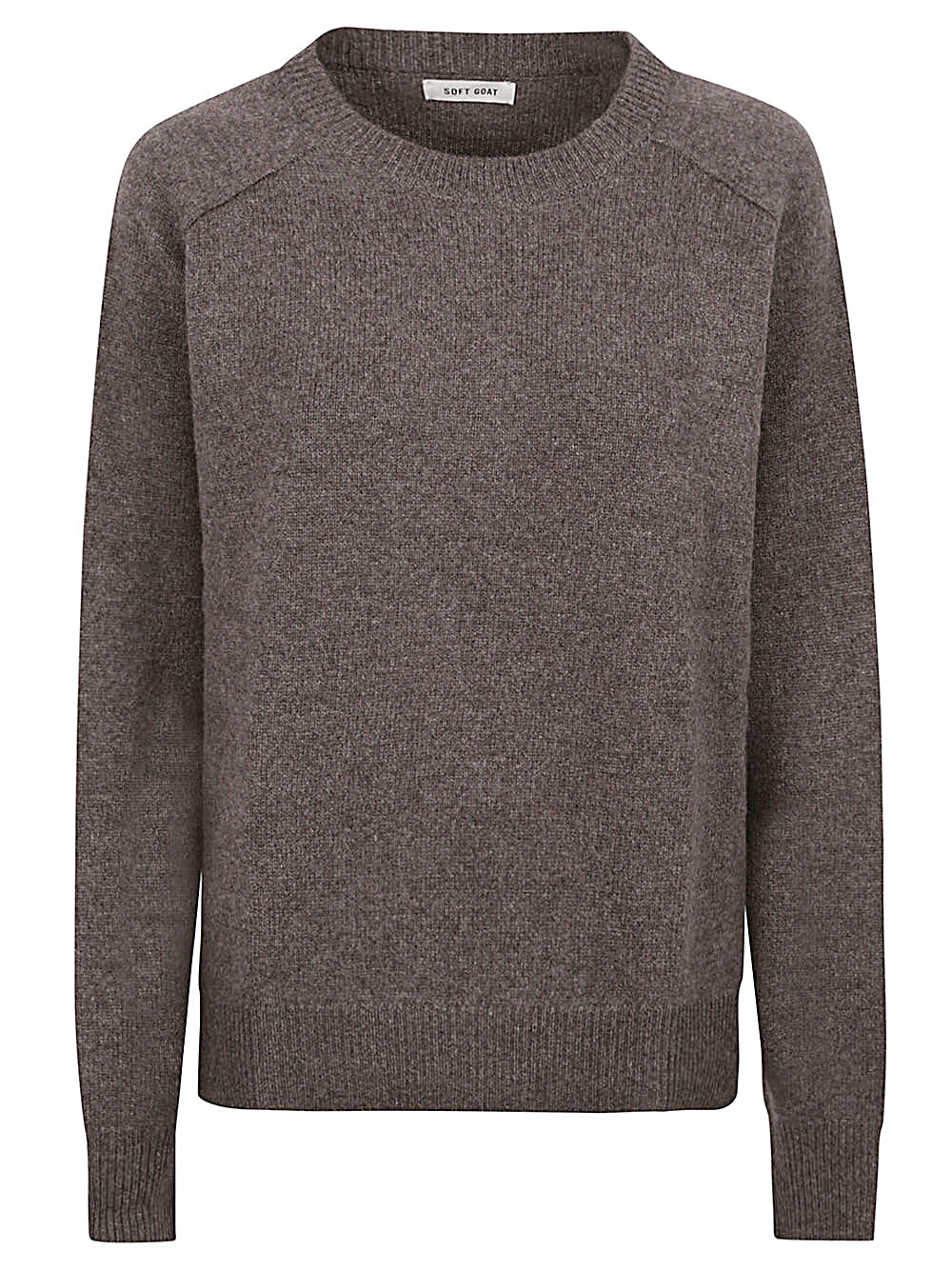 SOFT GOAT Brown Crew Neck Sweater image 0