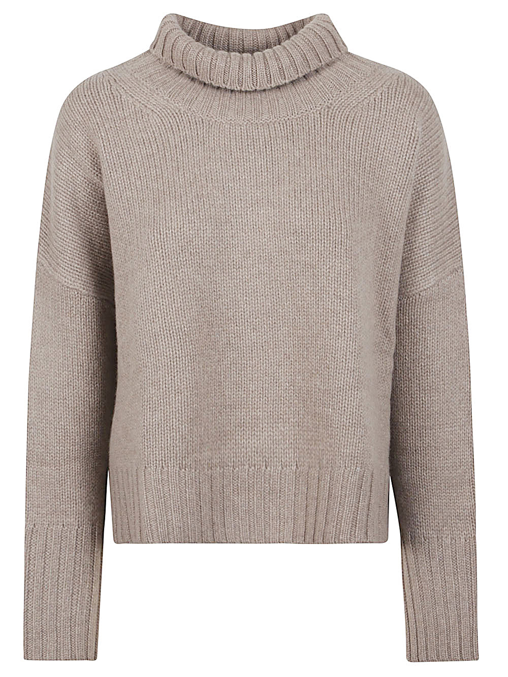 SLEEKEO SOFT GOAT Light Grey Turtleneck Sweater image 0