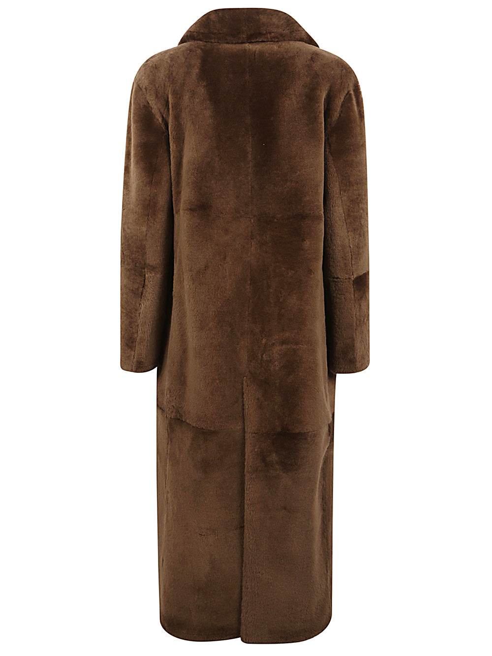 FURLING BY GIANI Brown Double-Breasted Wool Coat image 1