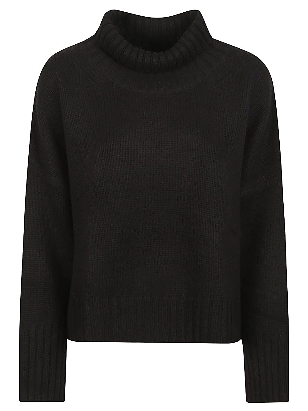 SOFT GOAT Black Turtleneck Sweater image 0