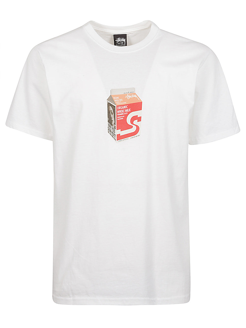 Stussy White T-Shirt with Logo image 0