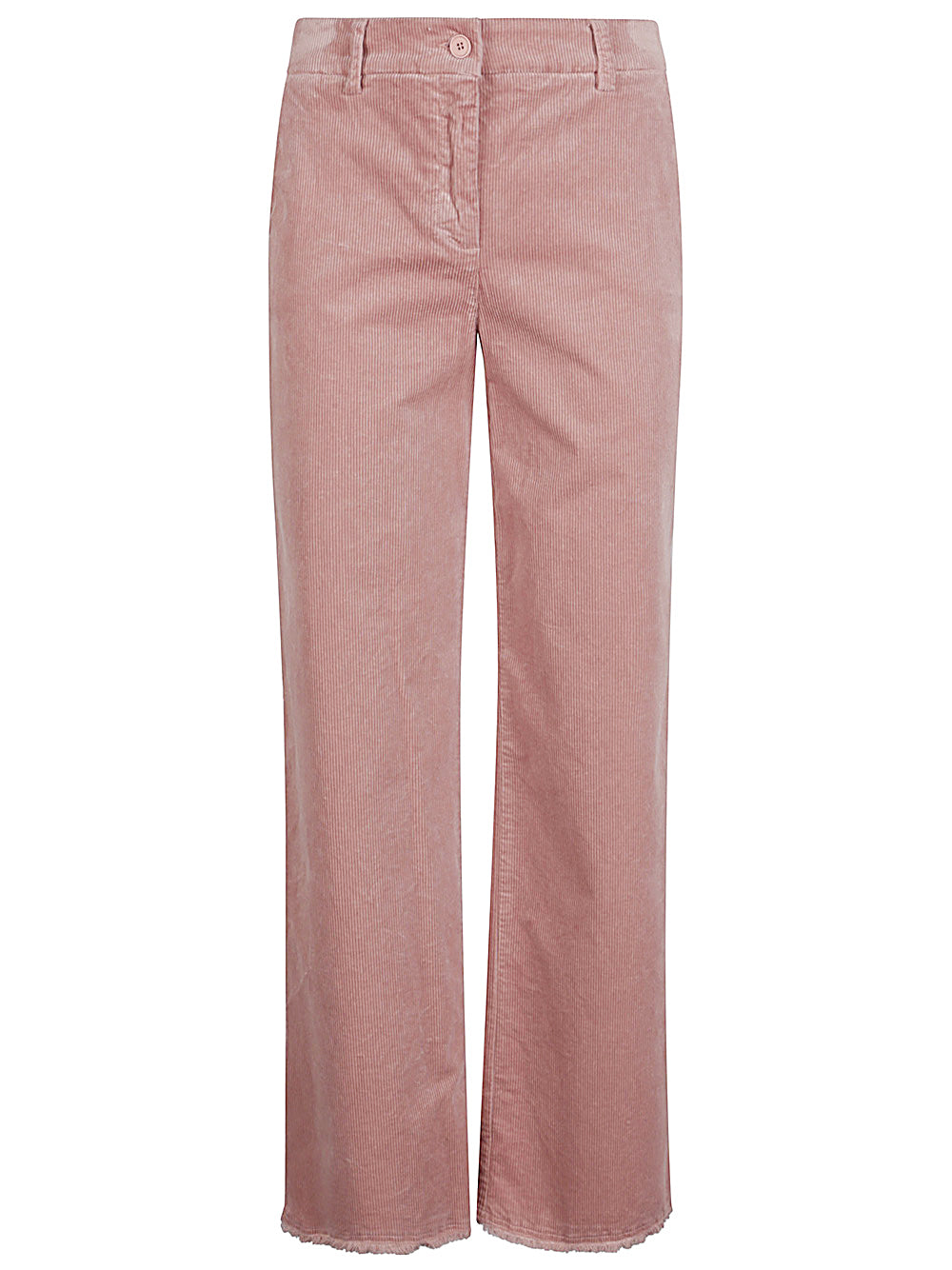 Via Masini 80 Wide Leg Velvet Trousers - Coral Red image 0