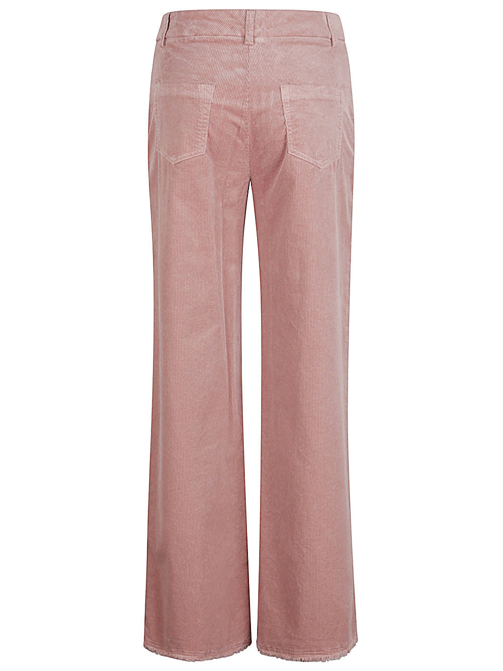 Via Masini 80 Wide Leg Velvet Trousers - Coral Red image 1