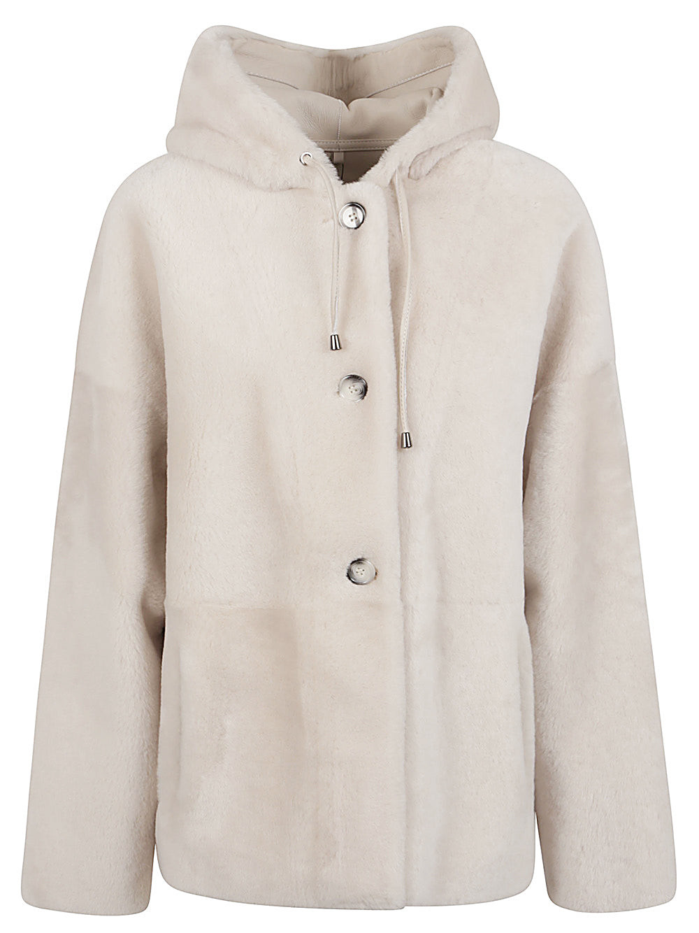 ENES White Hooded Jacket image 0