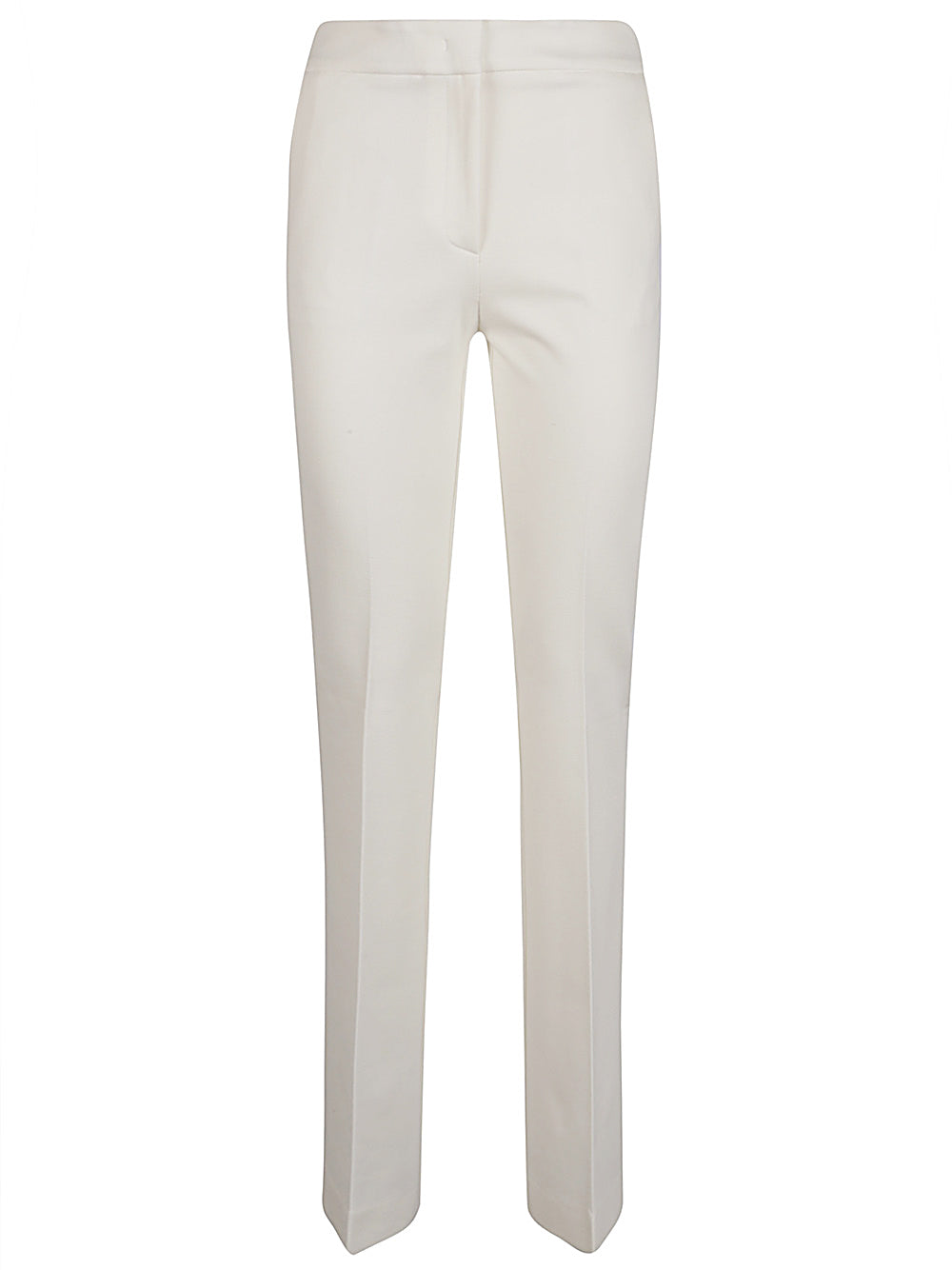 Via Masini 80 Cream Straight Leg Trousers image 0