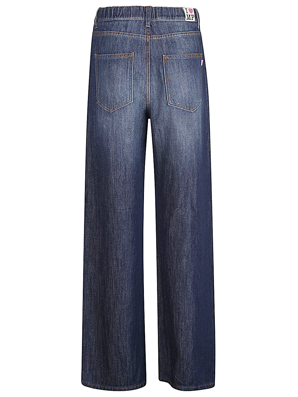 Wide Leg Denim Trousers - Blue image 1