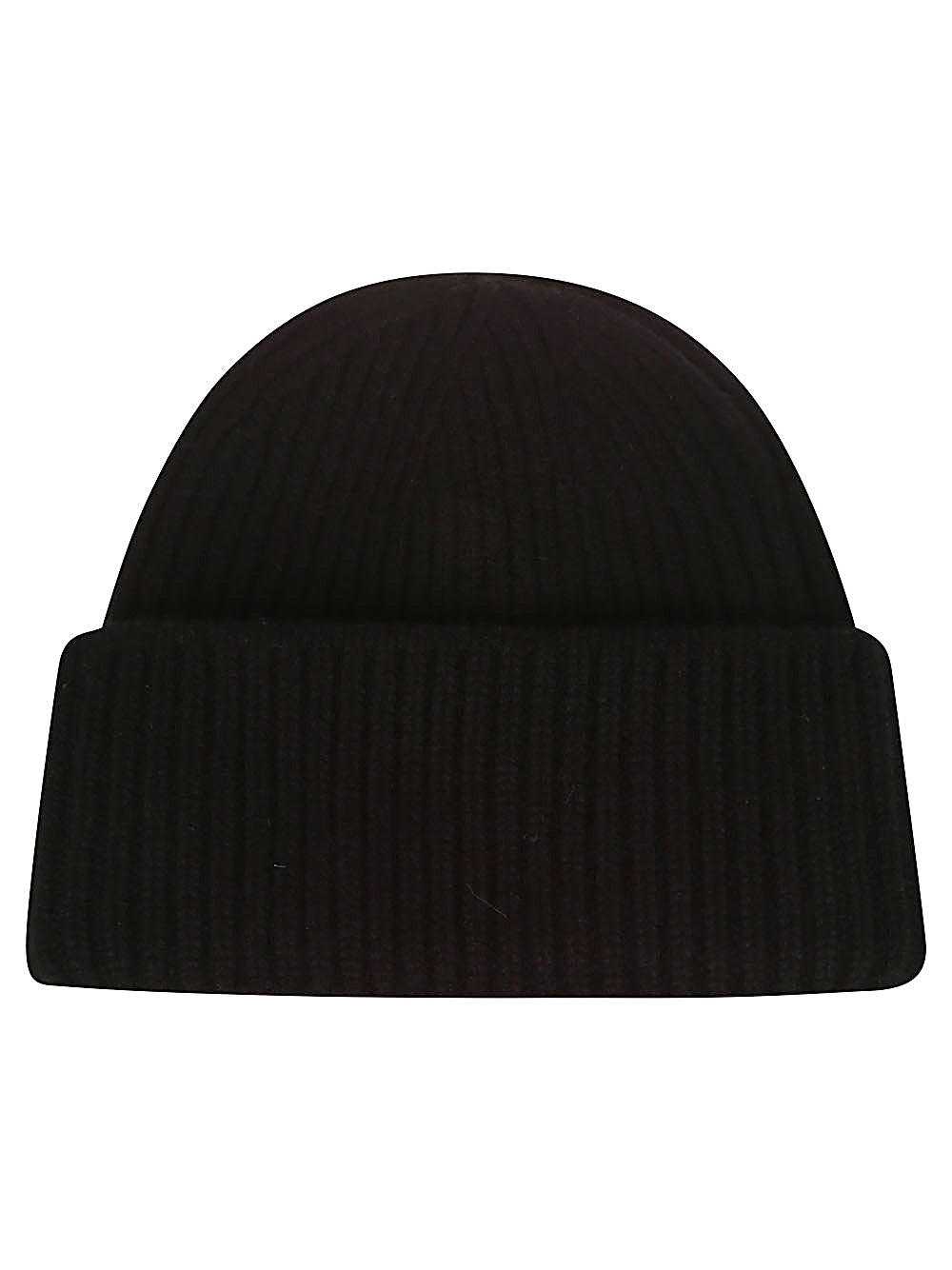 SOFT GOAT Black Ribbed Beanie with Cuff image 1