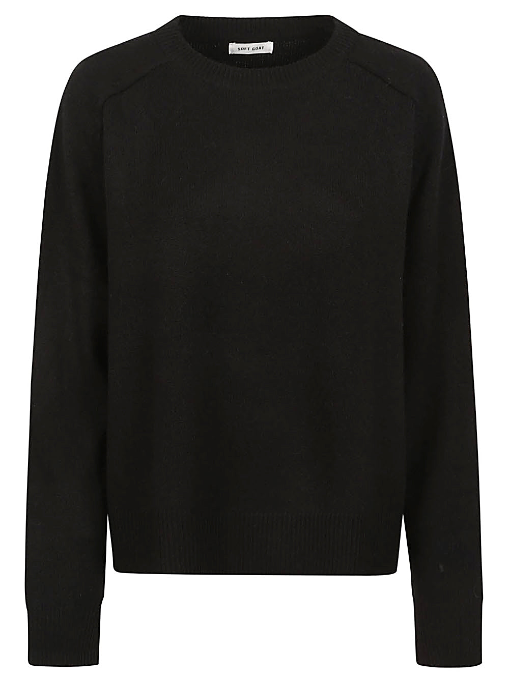 SOFT GOAT Black Crewneck Sweater image 0