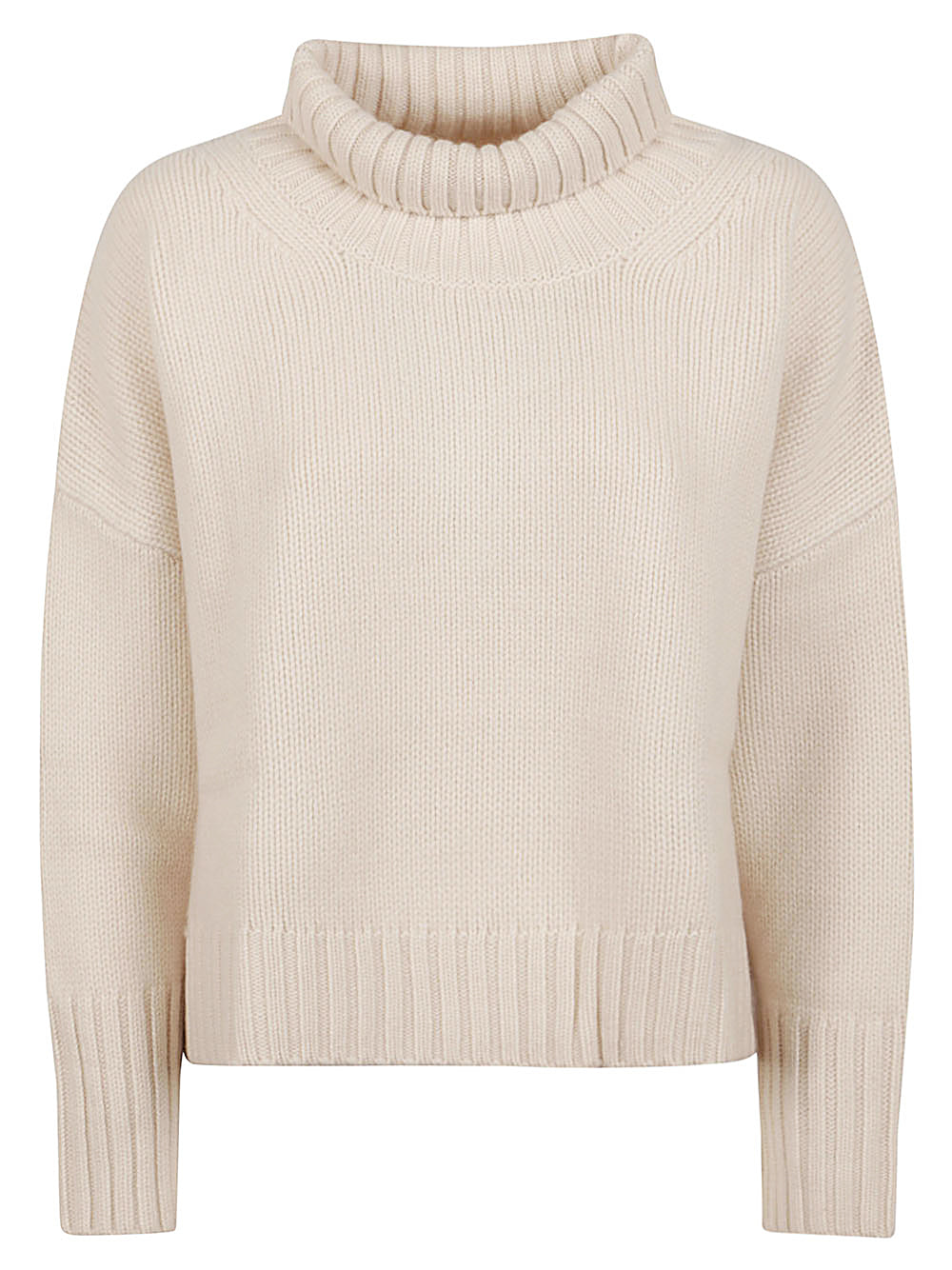 SOFT GOAT White Turtleneck Sweater image 0