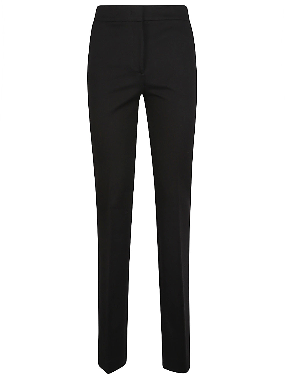 Via Masini 80 Black Straight Leg Trousers image 0