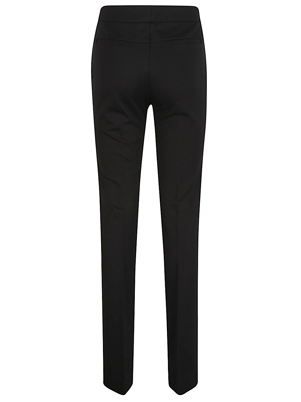 Via Masini 80 Black Straight Leg Trousers image 1