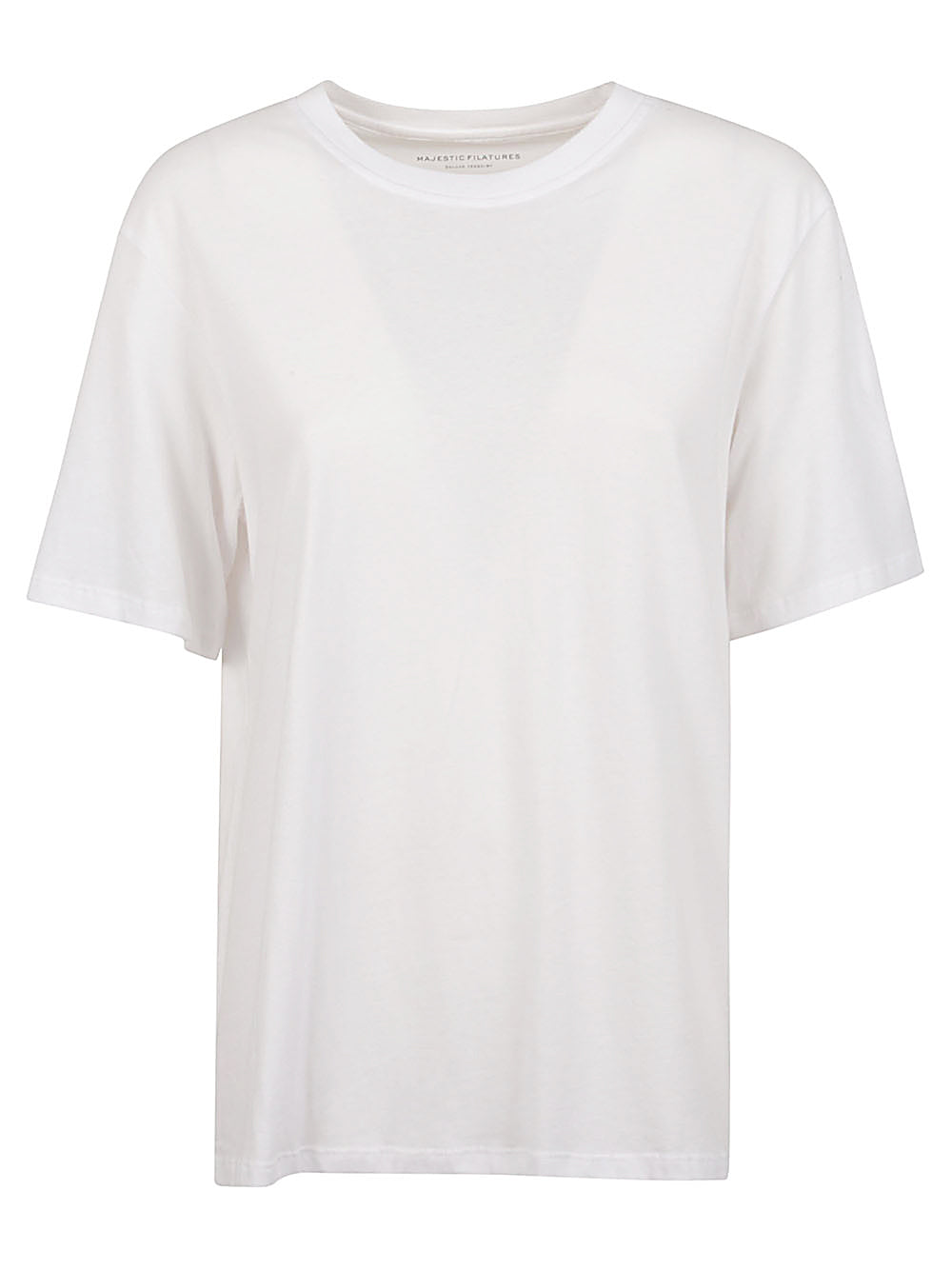 Majestic White Crew Neck T-Shirt image 0