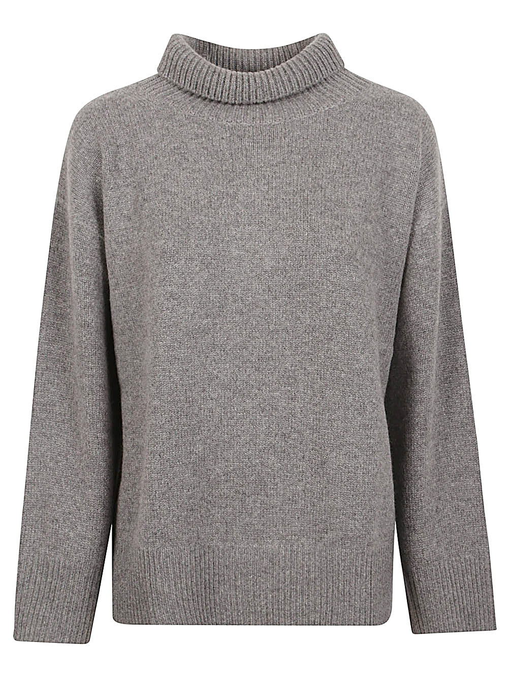 SOFT GOAT Grey Turtleneck Sweater image 0