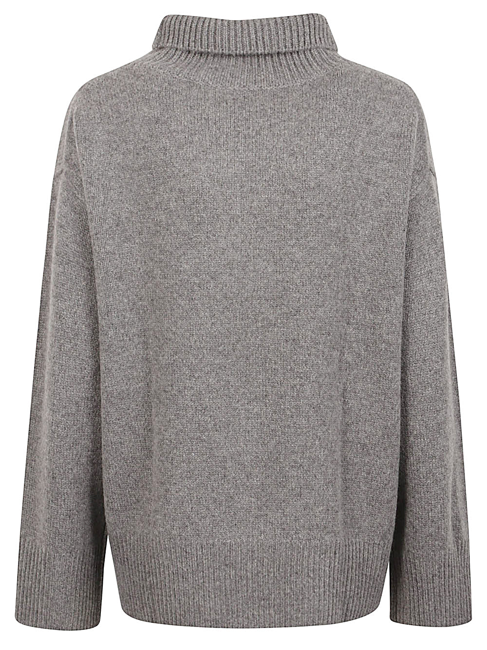 SOFT GOAT Grey Turtleneck Sweater image 1