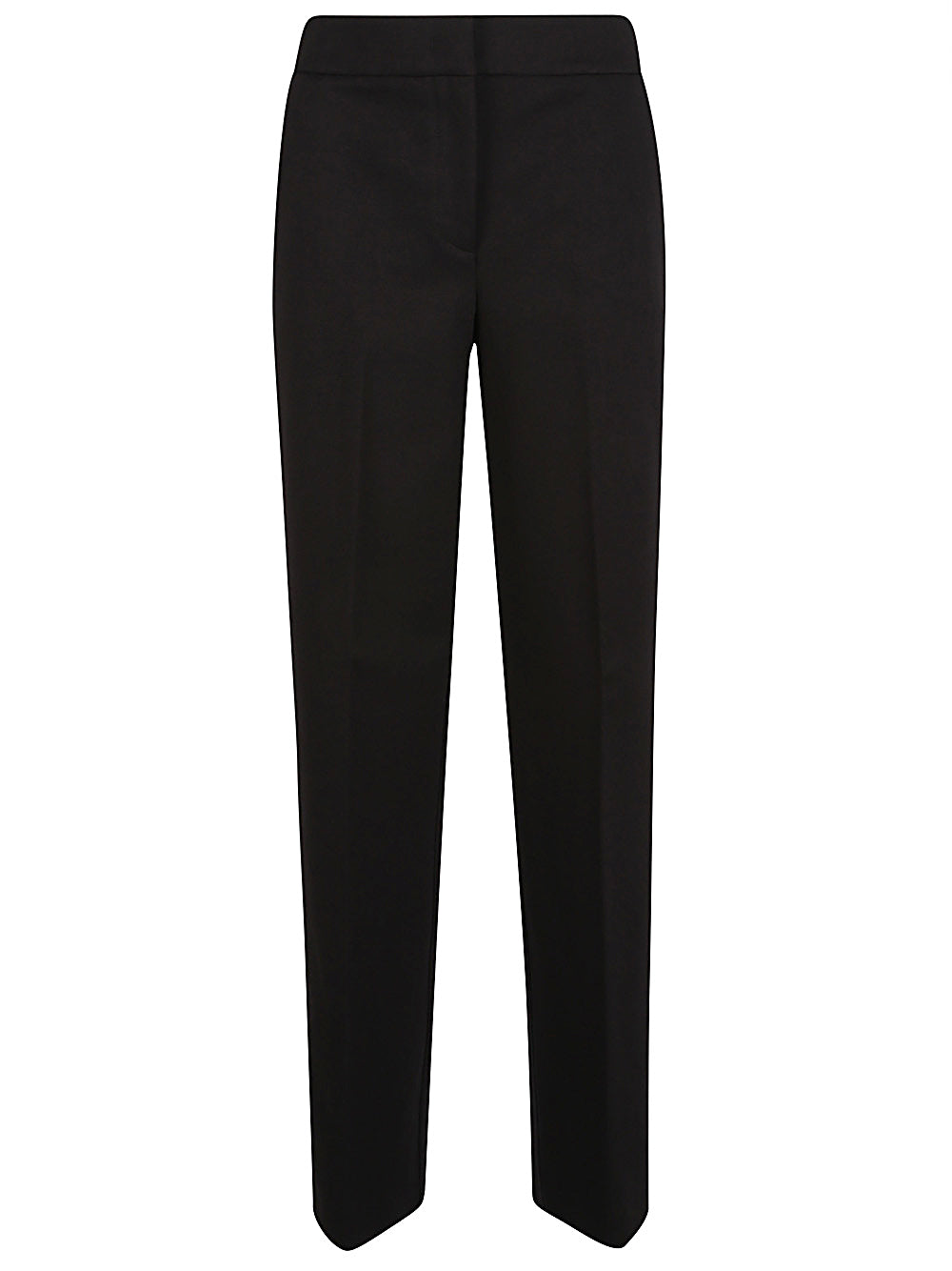 Via Masini 80 Black Straight Leg Trousers image 0