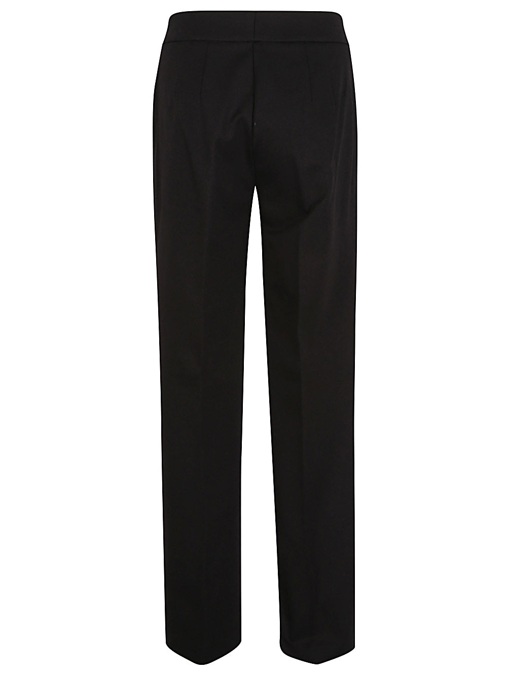 Via Masini 80 Black Straight Leg Trousers image 1