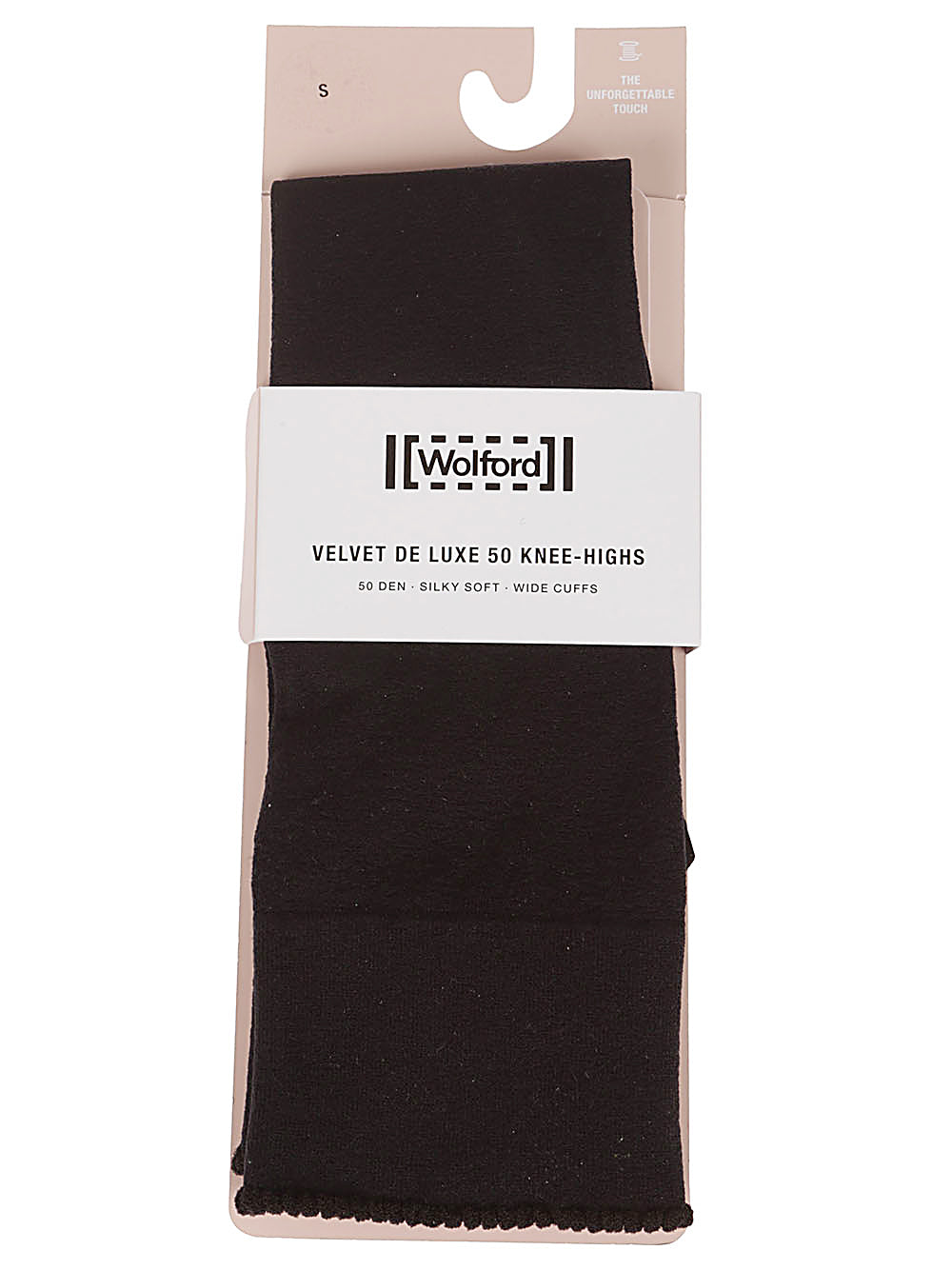 Wolford Black Knee-High Socks with Flared Heel image 0