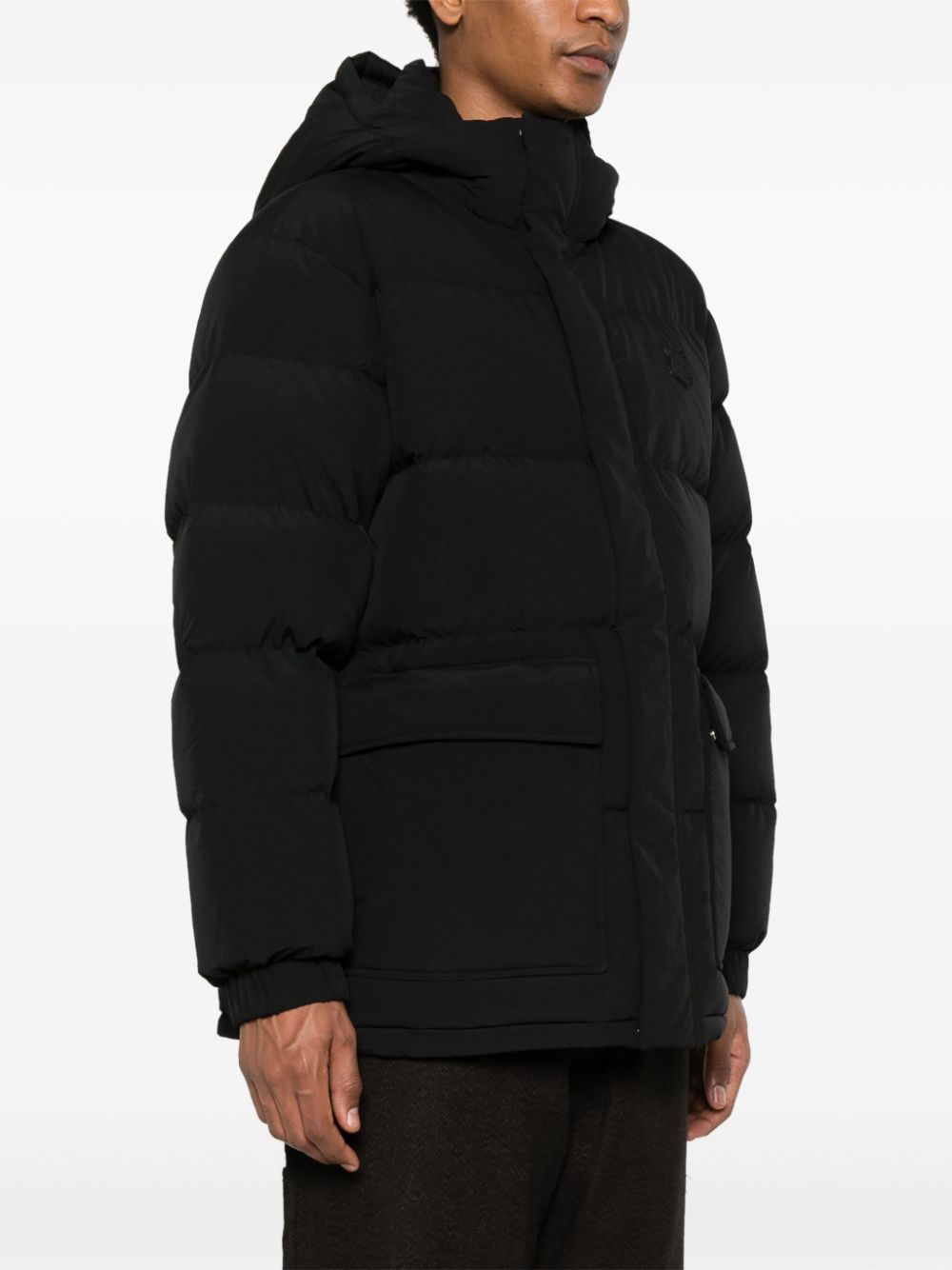 MAISON KITSUNE Black Water-Resistant Padded Coat image 1