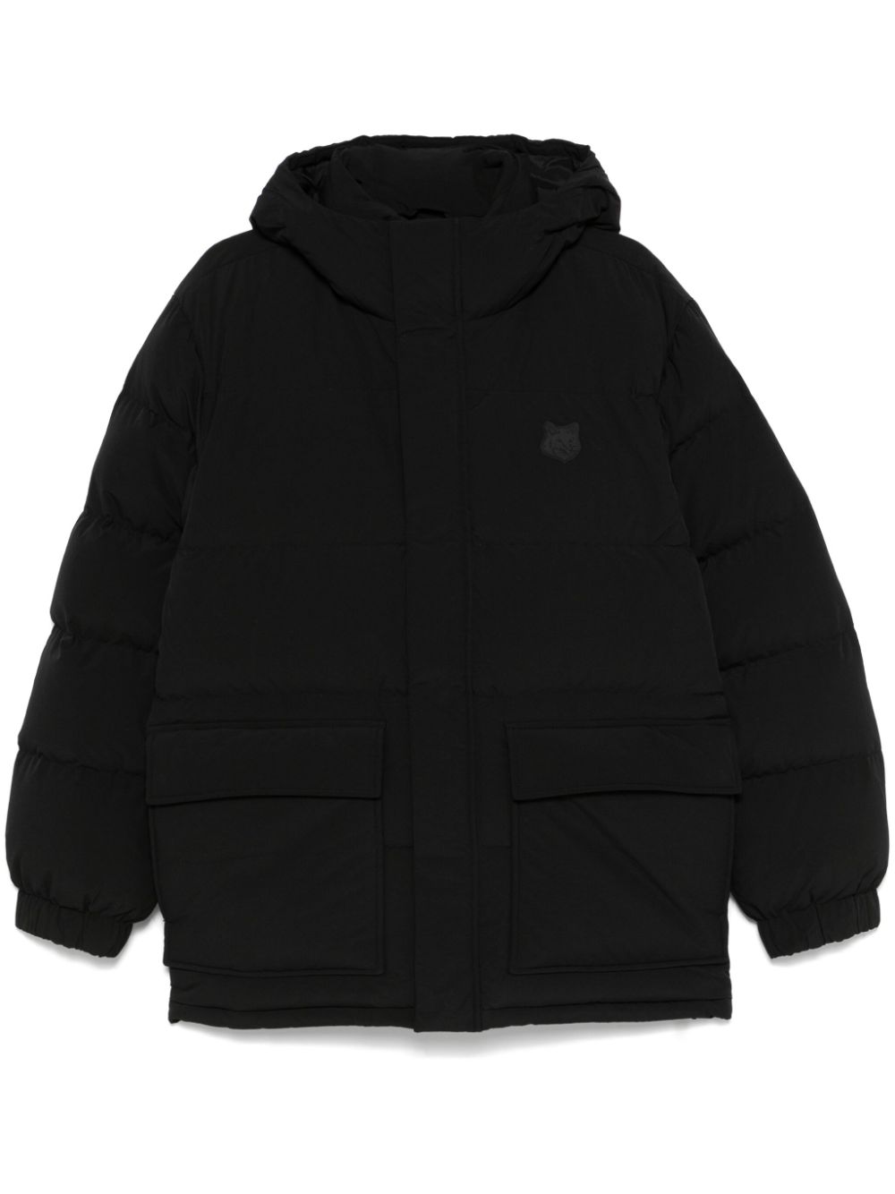 MAISON KITSUNE Black Water-Resistant Padded Coat image 0