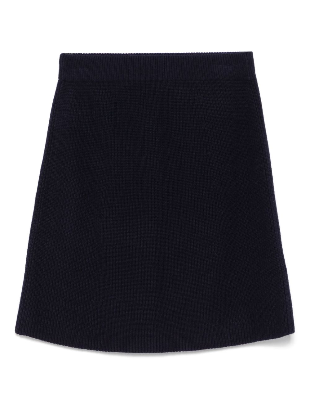 MAISON KITSUNÉ Fox Head Patch Knit Skirt - Blue image 1