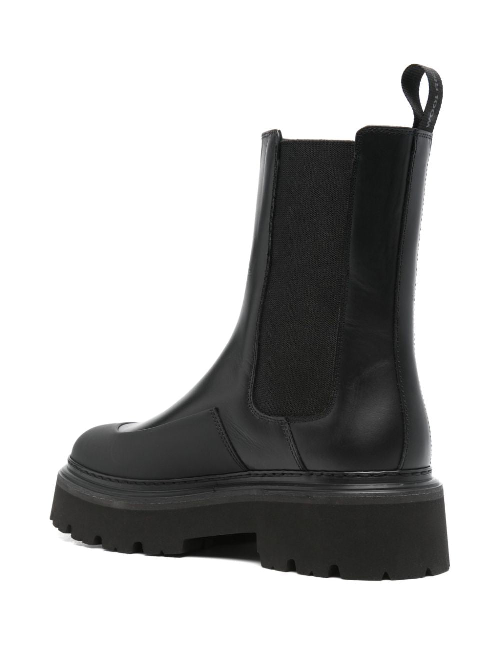 Woolrich Black Calf Leather Ankle Boots image 2