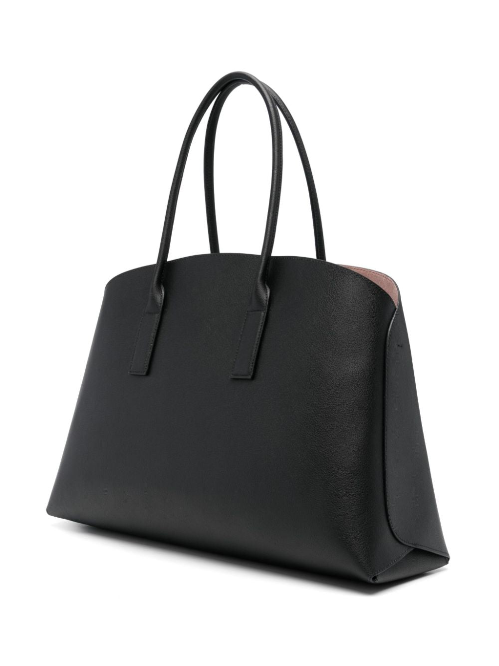 Emporio Armani Capsule Recycled Leather Tote Bag - Black image 1