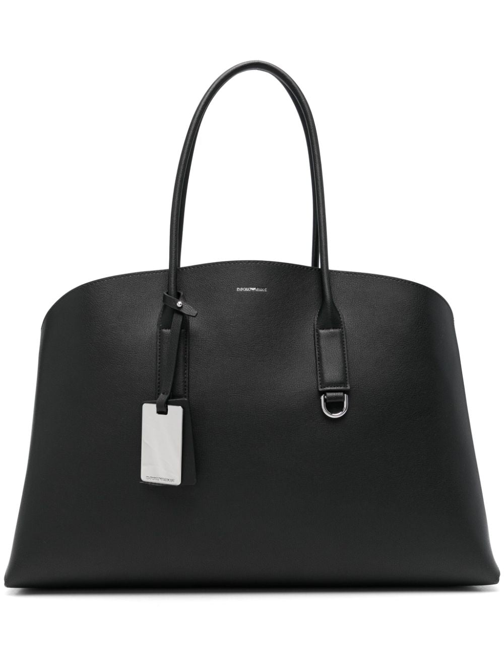 Emporio Armani Capsule Recycled Leather Tote Bag - Black image 0