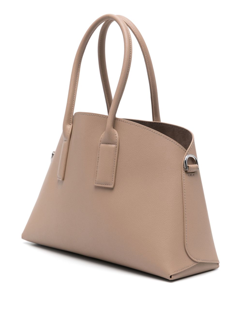 Emporio Armani Capsule Beige Calf Leather Tote Bag image 4