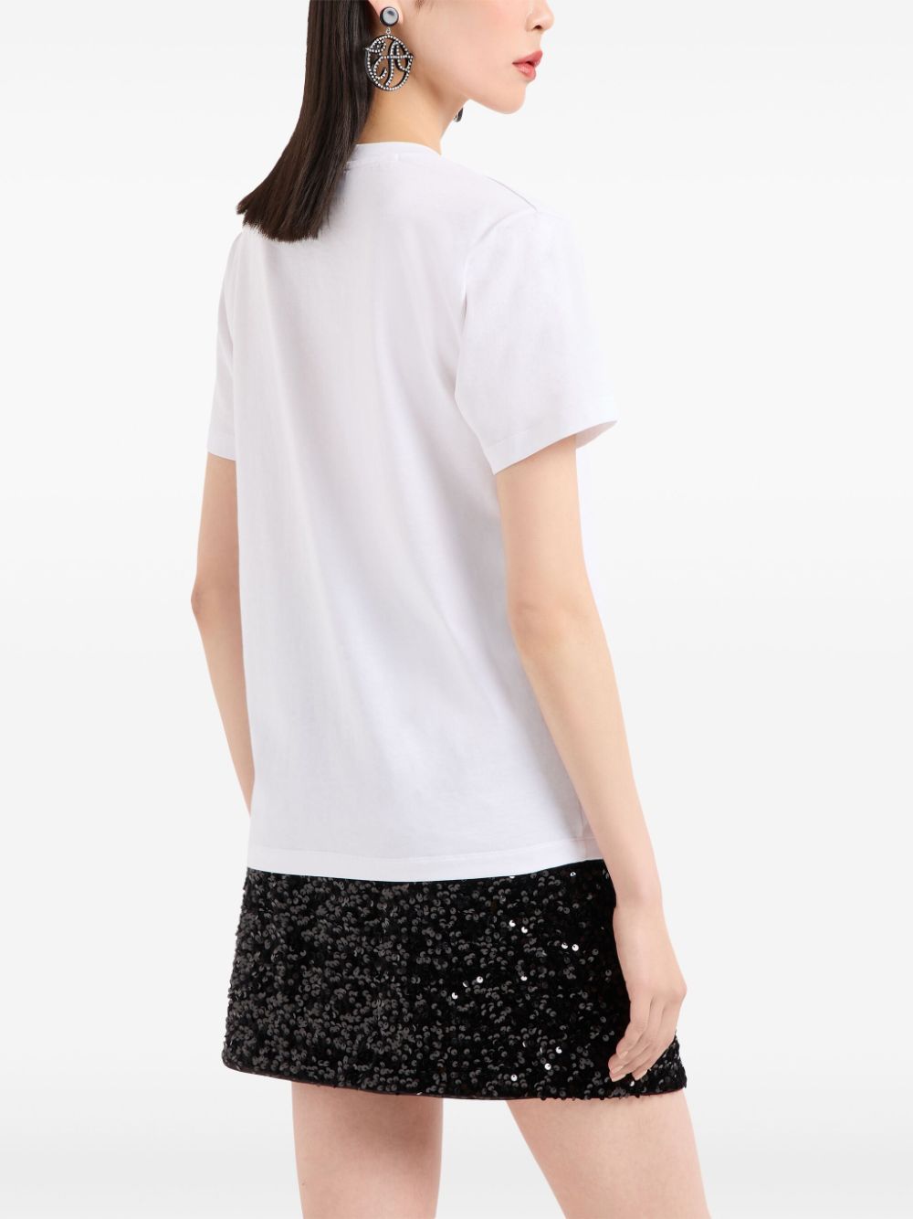 Emporio Armani Black Sequin Pencil Skirt image 2