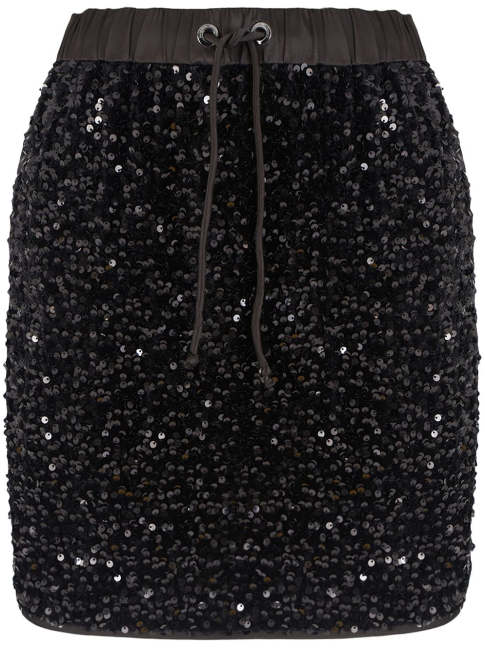 Emporio Armani Black Sequin Pencil Skirt image 0