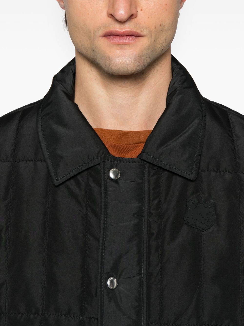 Maison Kitsuné Black Padded Jacket image 1