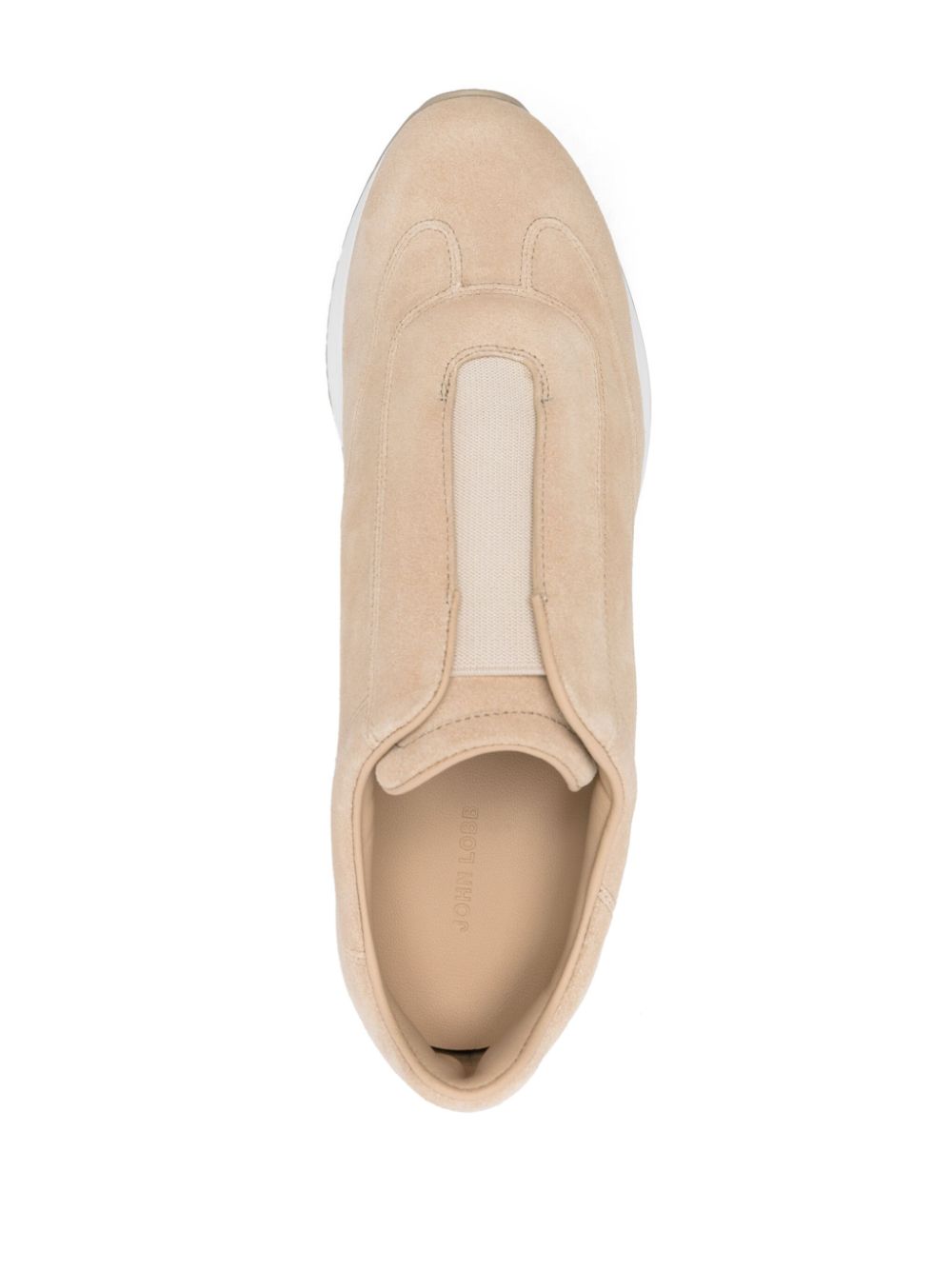 John Lobb Brown Suede Slip-On Sneakers image 1