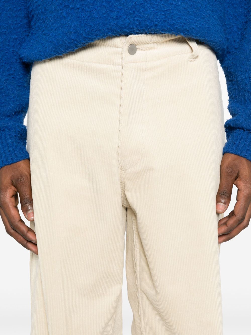 Emporio Armani Beige Corduroy Trousers image 2