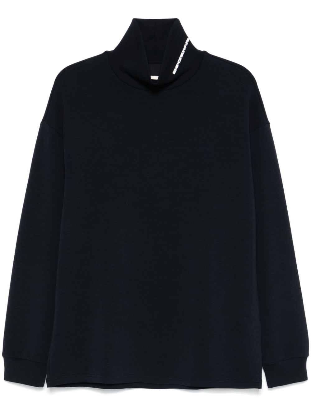 Emporio Armani Men's Black Mock Neck Sweater image 0