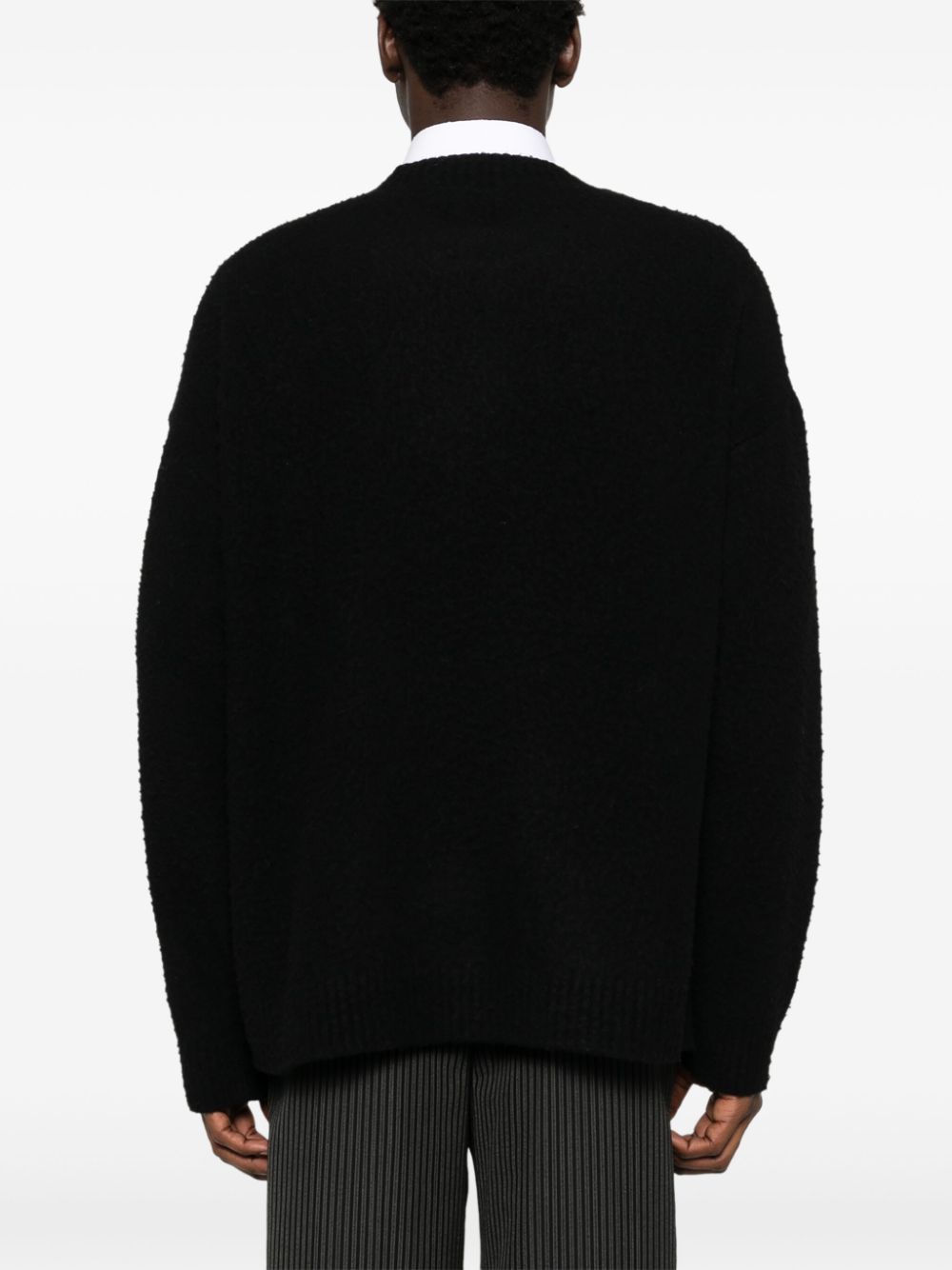 Emporio Armani Black Wool Blend Sweater image 4