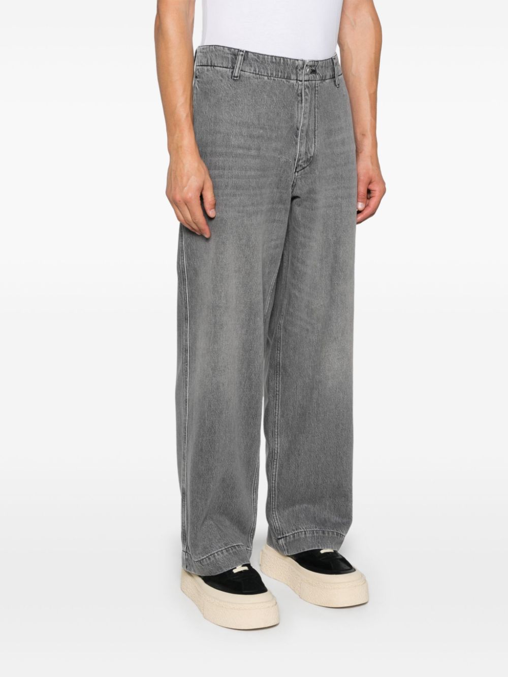 Emporio Armani Grey Straight Leg Jeans image 3