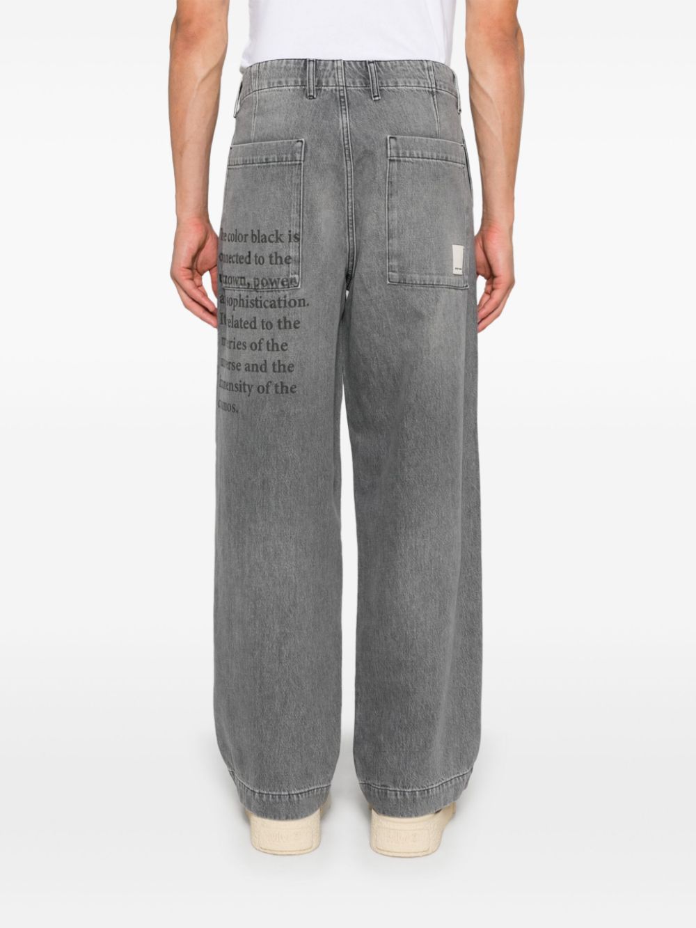 Emporio Armani Grey Straight Leg Jeans image 4