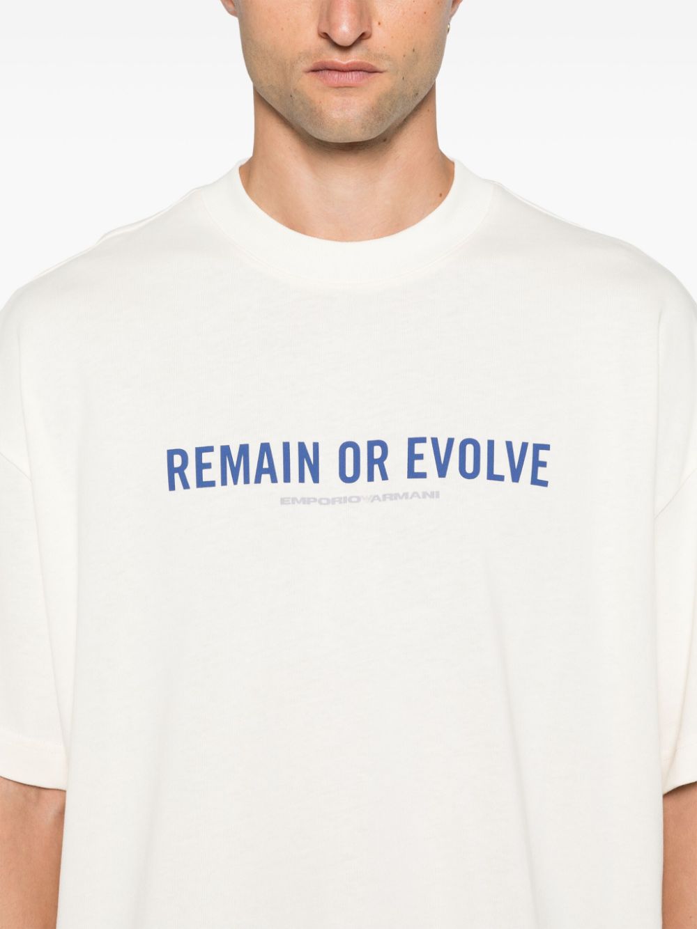 Emporio Armani White Logo & Slogan T-Shirt image 4