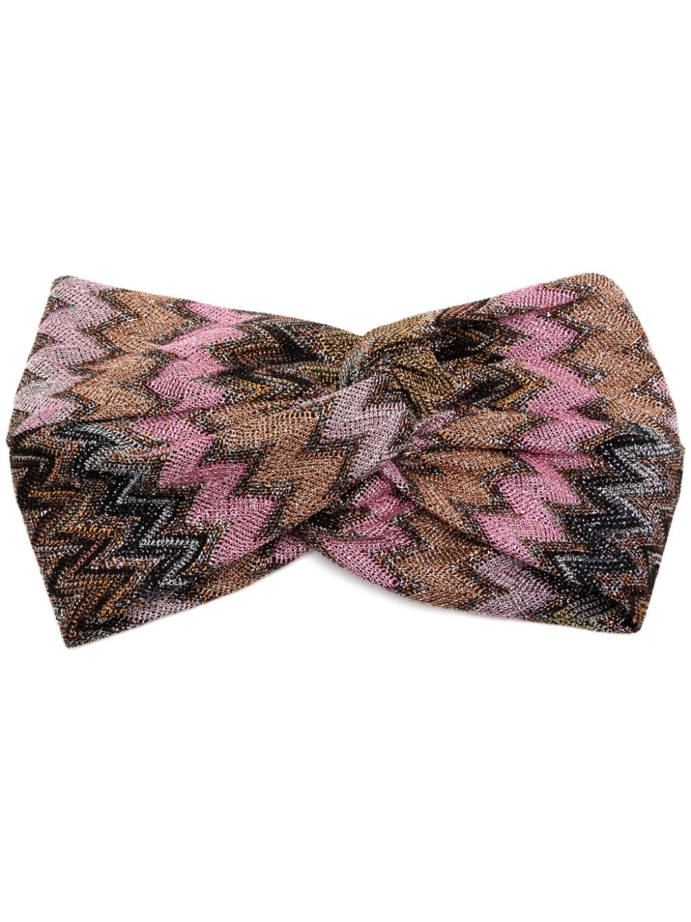 Missoni Pink Zig Zag Headband image 0