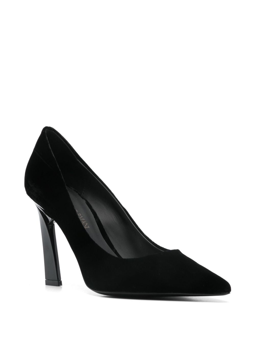 E'CLAT Pointed Toe Heeled Pumps - Black image 2