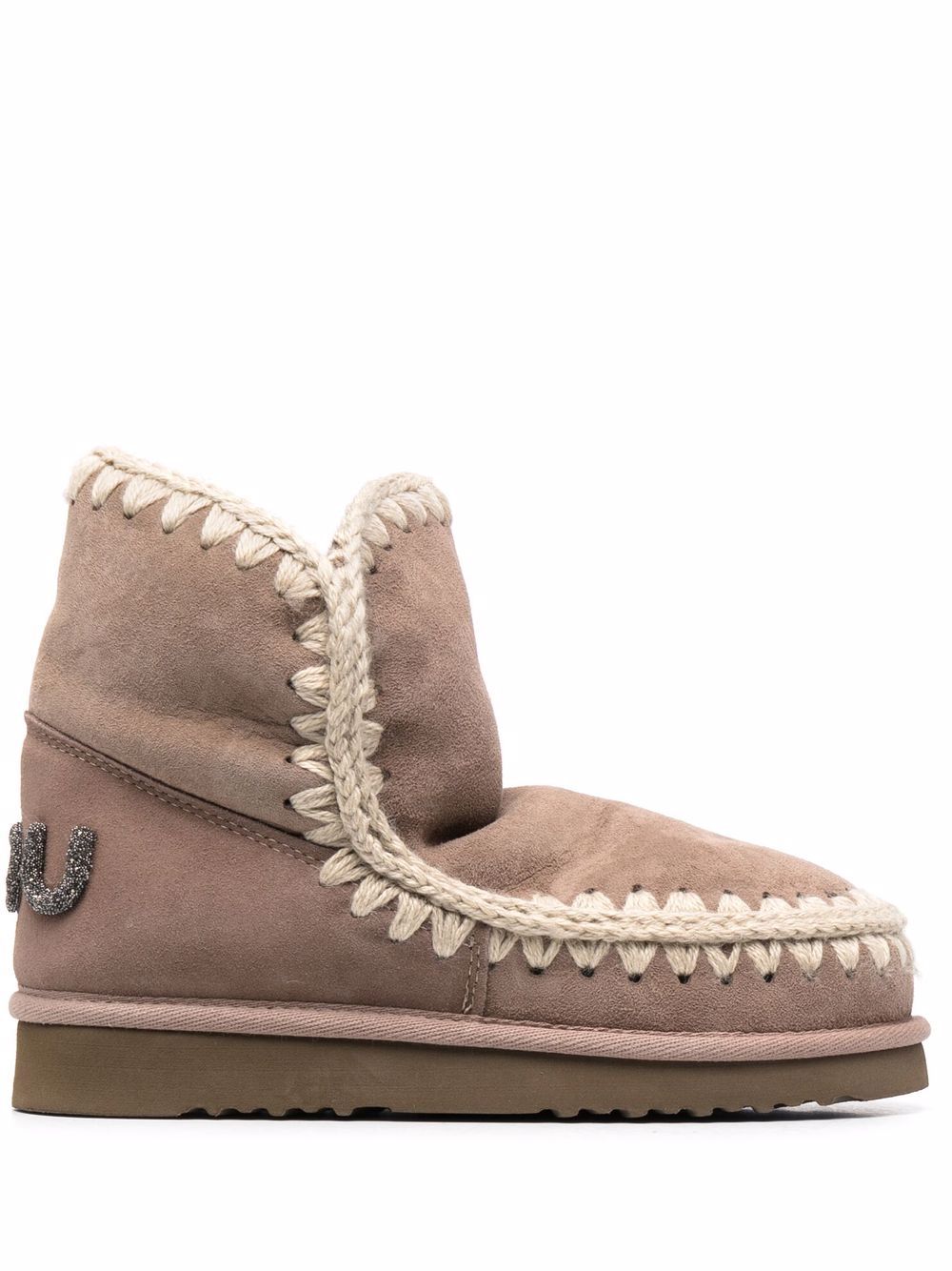 SLEEKEO Mou Boots in Grey Suede image 0