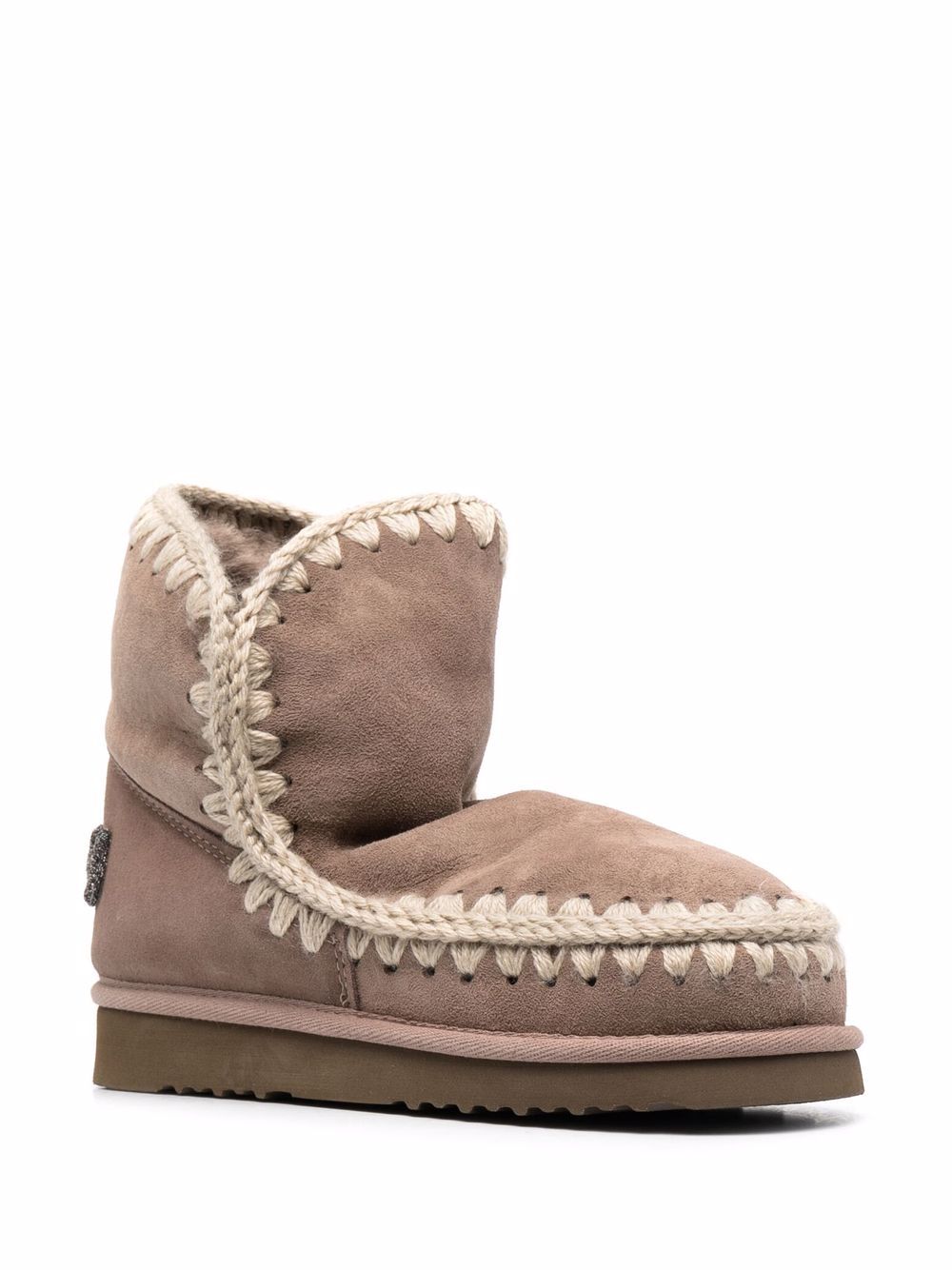 SLEEKEO Mou Boots in Grey Suede image 1