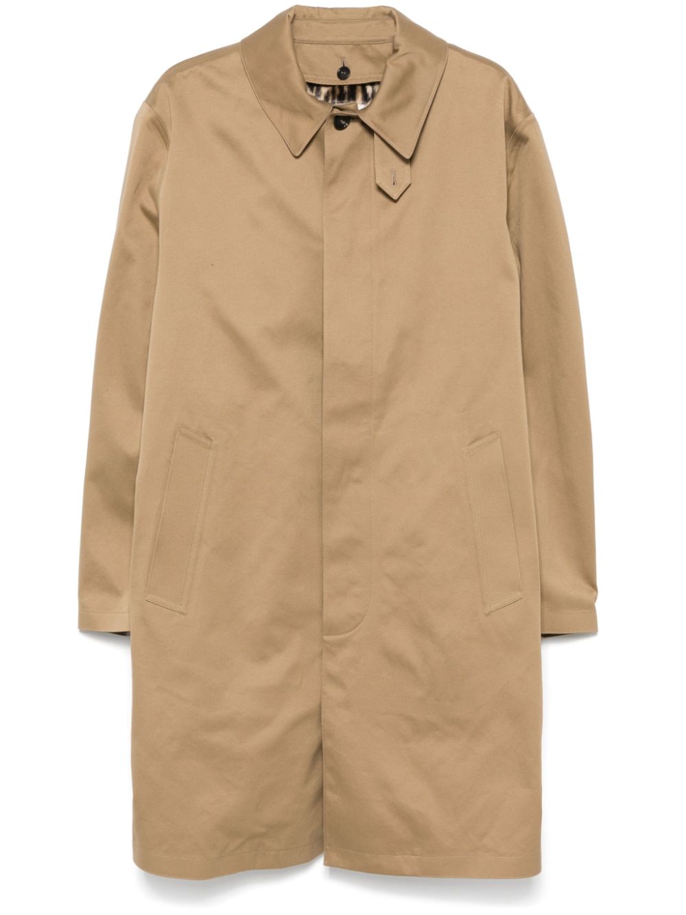 Saint Laurent Beige Cotton Gabardine Coat image 0