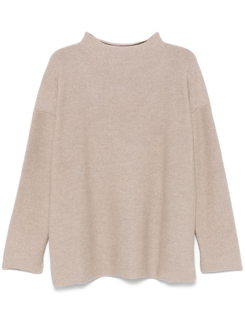 Daniela Gregis Beige Mélange Mock Neck Sweater image 0