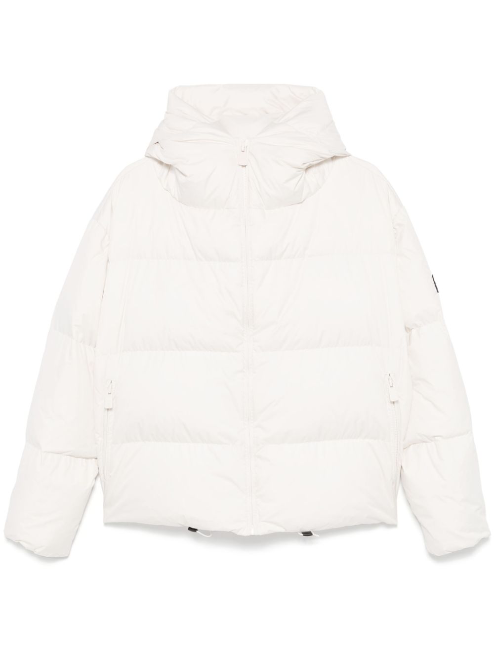 SLEEKEO White Down-Filled Puffer Jacket with Hood image 0